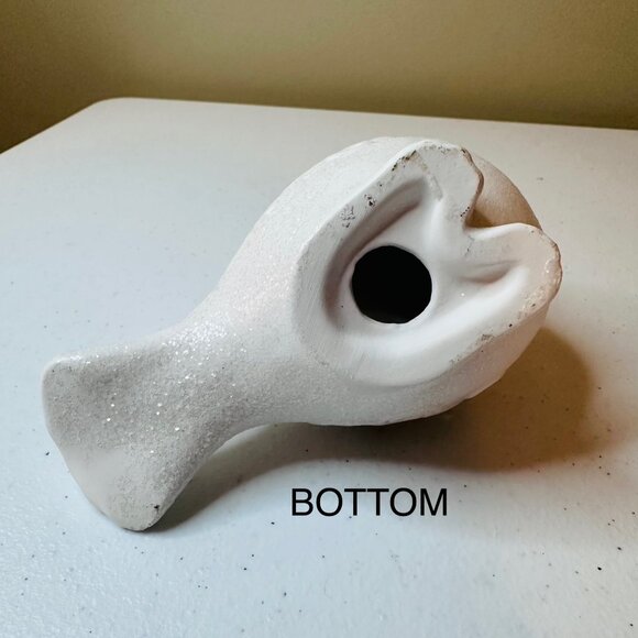 Ceramic Bird Figurine With Swirl Cutouts Glitter Bird Decoration Christmas - Picture 5 of 9